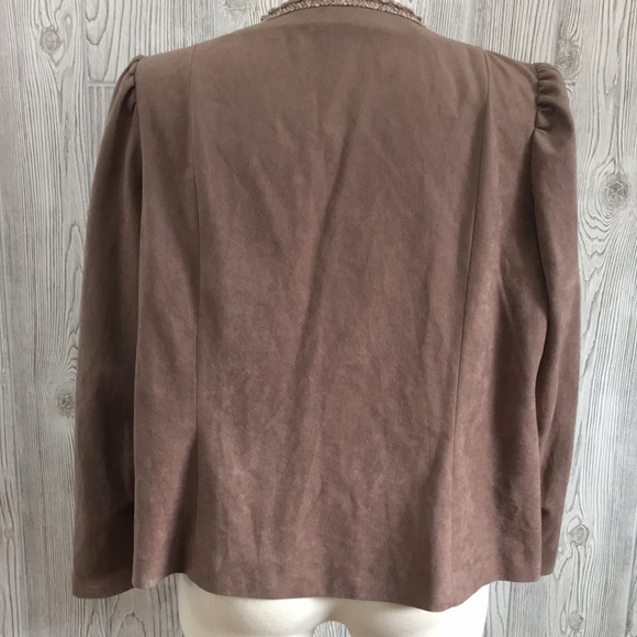 VINTAGE Marty Gutmacher Brown Open Blazer - Picture 5 of 7